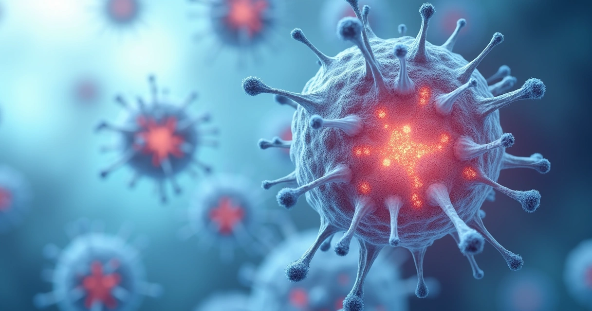 Células humanas experimentando autofagia durante el ayuno 