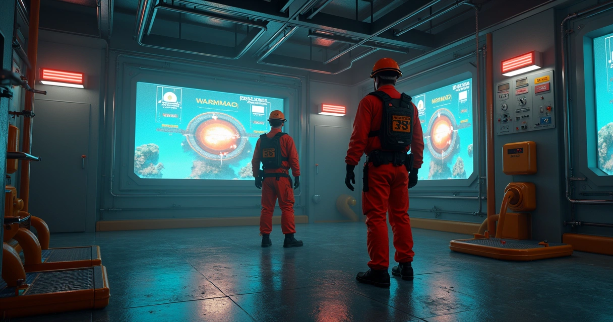 Ambiente virtual de simulação de área confinada