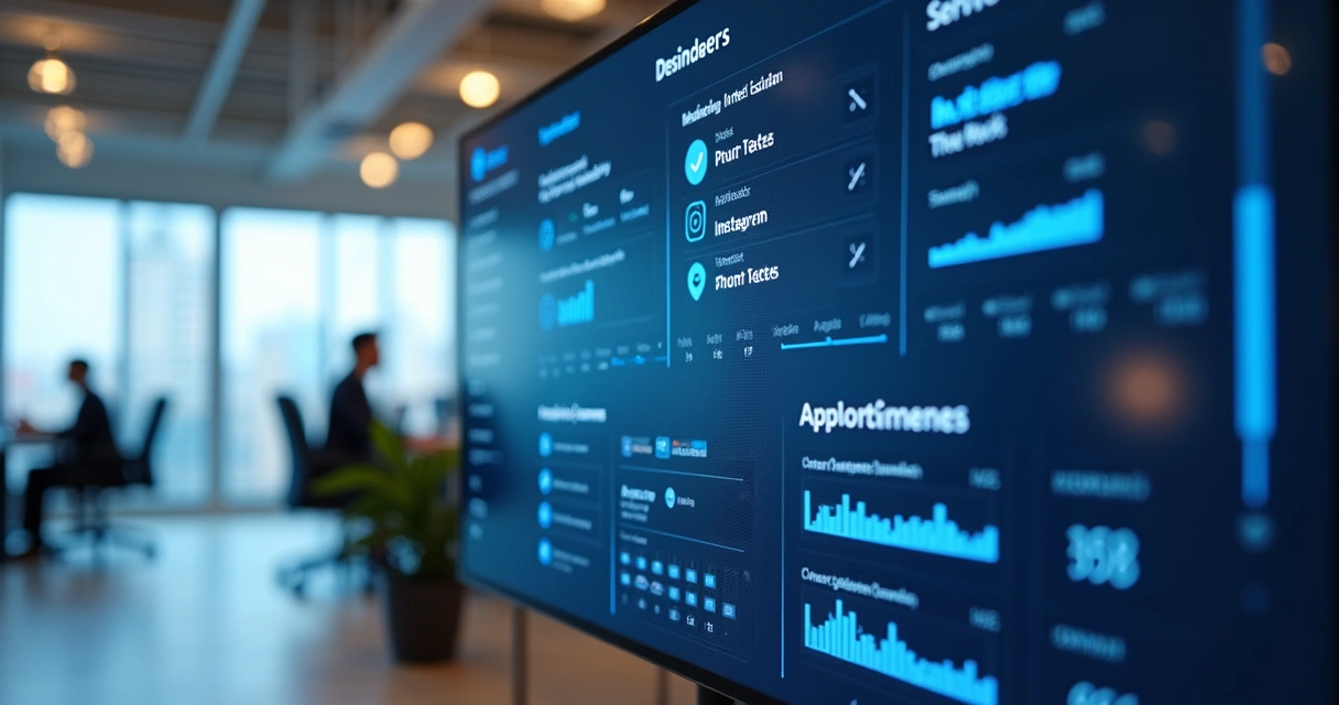 Painel digital exibindo agendamentos centralizados de consultas 