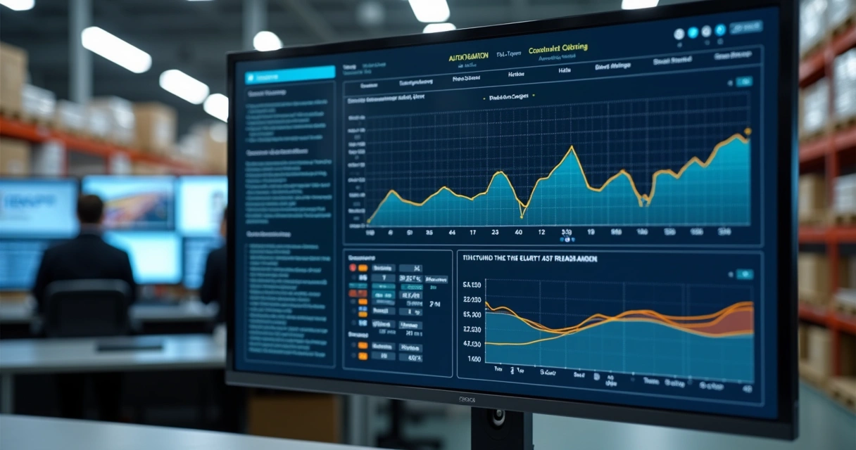 Tela de central de alertas automáticos em ambiente logístico 