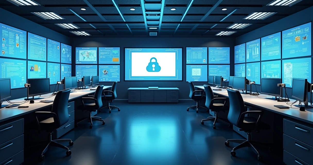 Central de backup pública com tela exibindo conformidade de dados em nuvem 