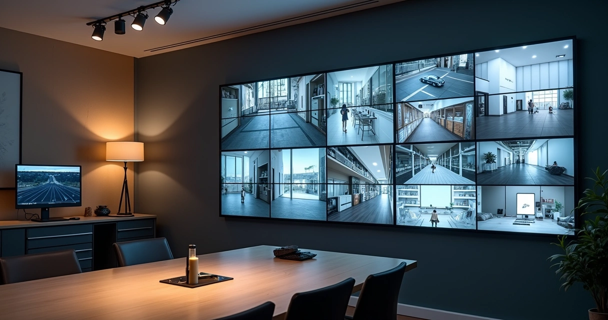 Central de monitoramento de condomínio com DVR 