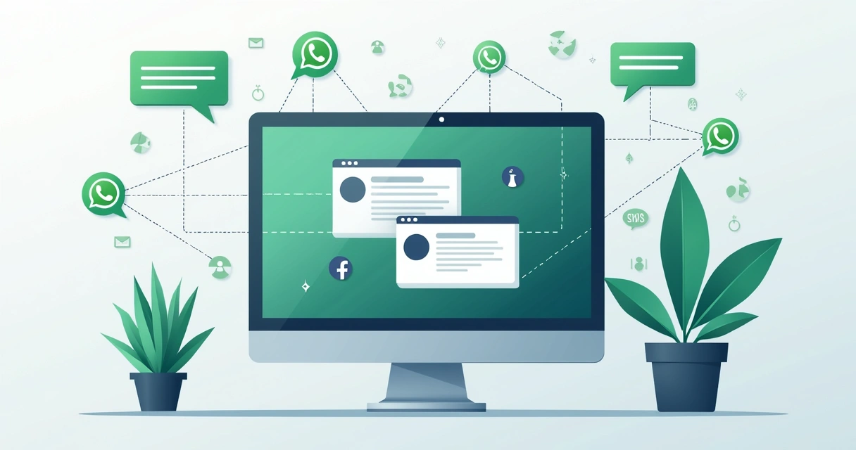 Visualização centralizada de conversas do WhatsApp no desktop 