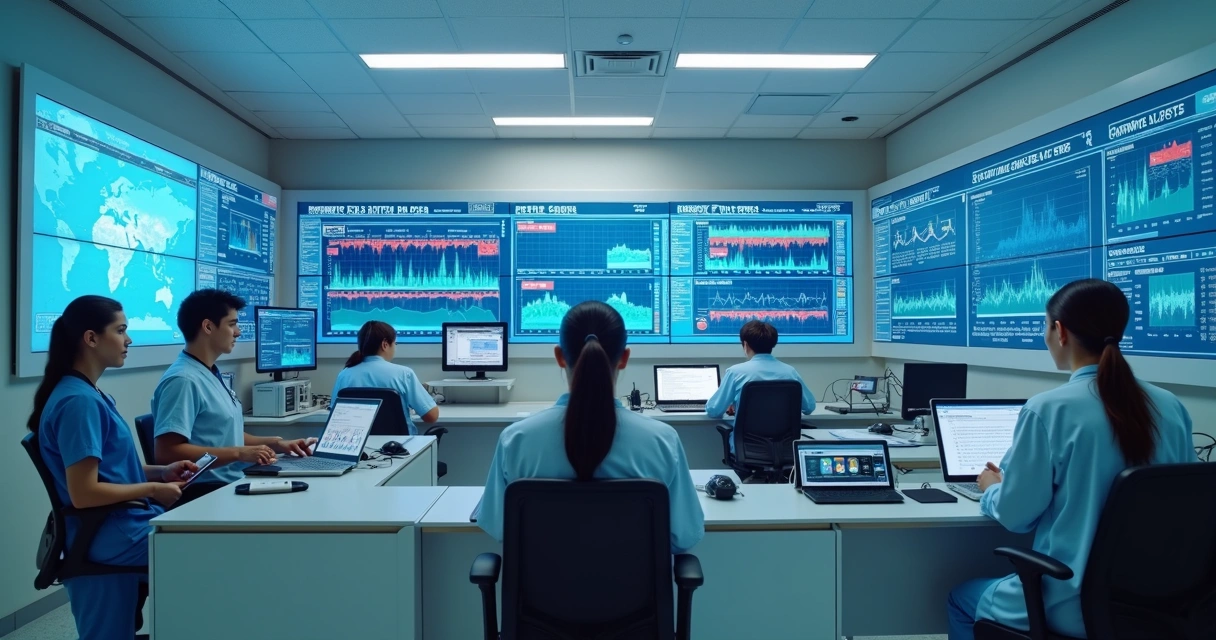 Central de monitoramento hospitalar com IA