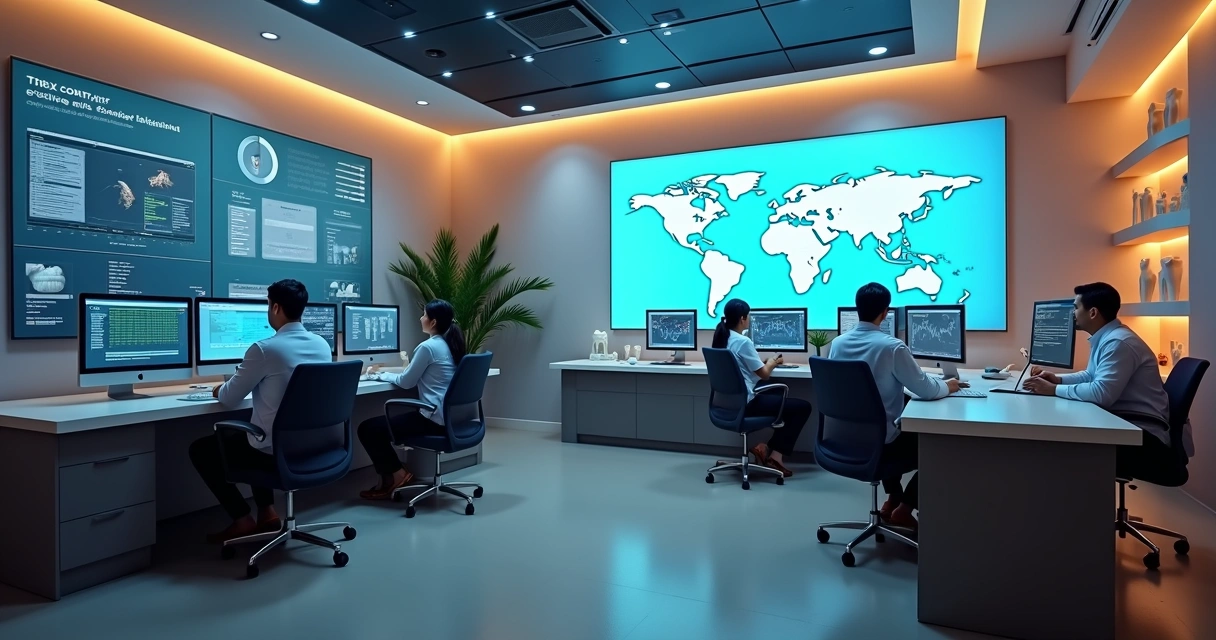 Clínica odontológica com central digital integrada 