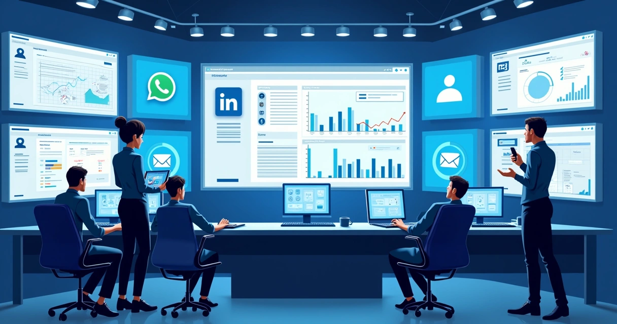 Central de atendimento omnichannel com múltiplos canais 