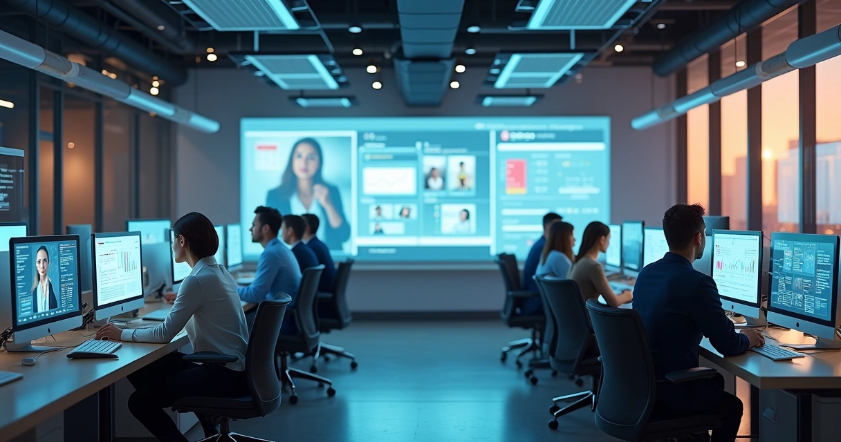 Central de suporte híbrida com humanos e digitais 