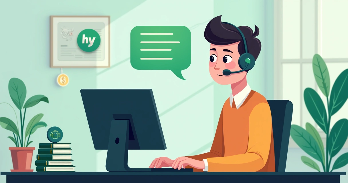 Pessoa no suporte resolvendo pagamento com conversa humanizada 