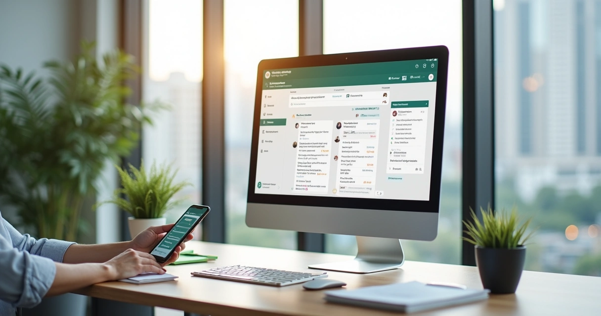 Tela de atendimento centralizado por IA em condomínio 