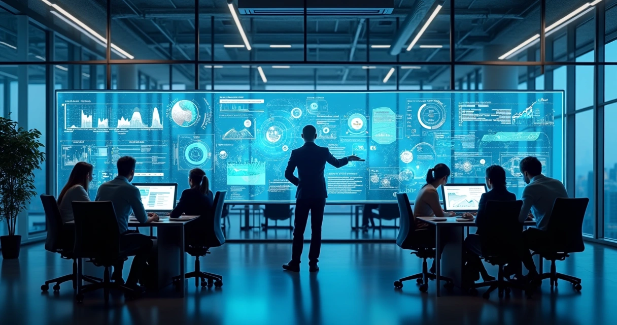 Profissionais de TI usando plataformas centralizadas em ambiente moderno