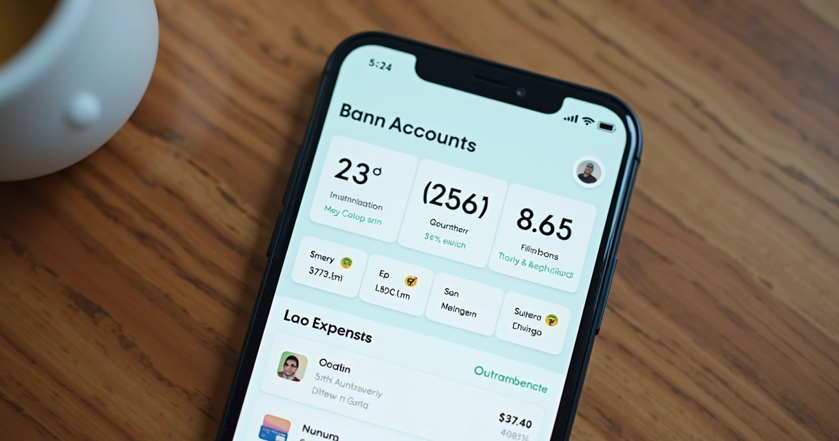 Tela de app mostra várias contas integradas em um só lugar 