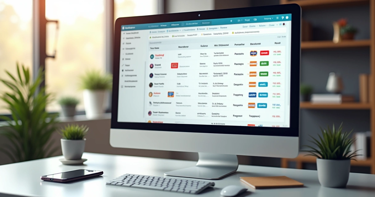 Painel de gestão com pedidos de diferentes marketplaces integrados 