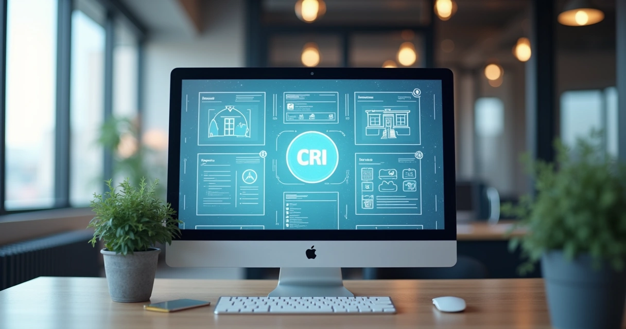 Painel de CRM exibindo leads de diferentes plataformas integrados em uma só tela.