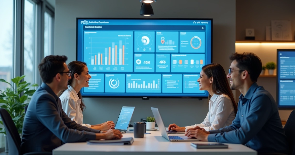 Time de TI monitorando painel centralizado de contratos SaaS e atividades