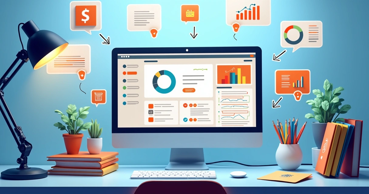 Plataforma de gestão centralizada em e-commerce com vários recursos integrados 