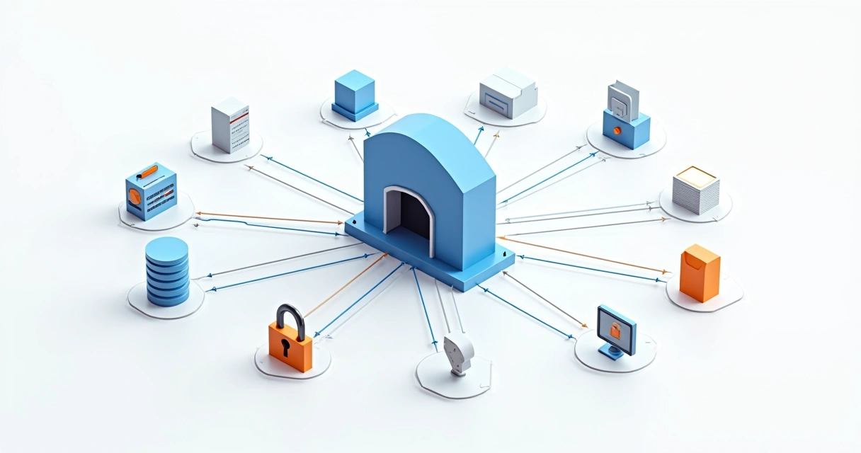 Centralização do API Gateway conectando diferentes microsserviços 