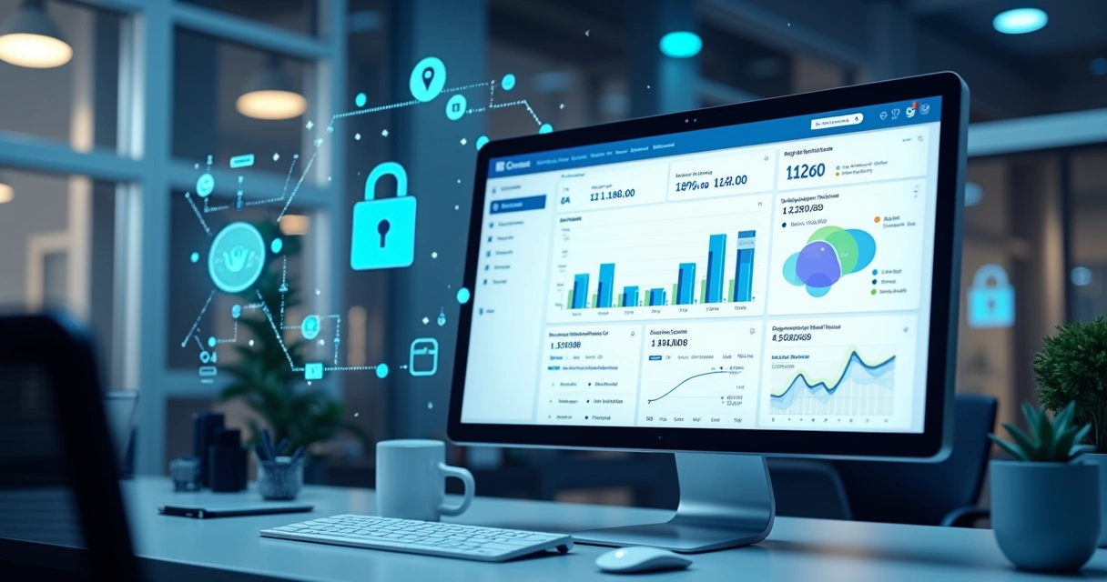 Tela de sistema interno de chamados com painel organizado mostrando gestão de tickets, gráficos e integrações em ambiente moderno de TI 