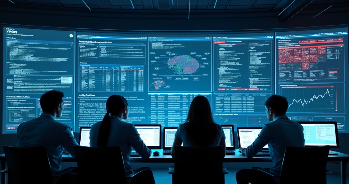 Equipe de TI monitorando painel centralizado de segurança SaaS com alertas ativos 