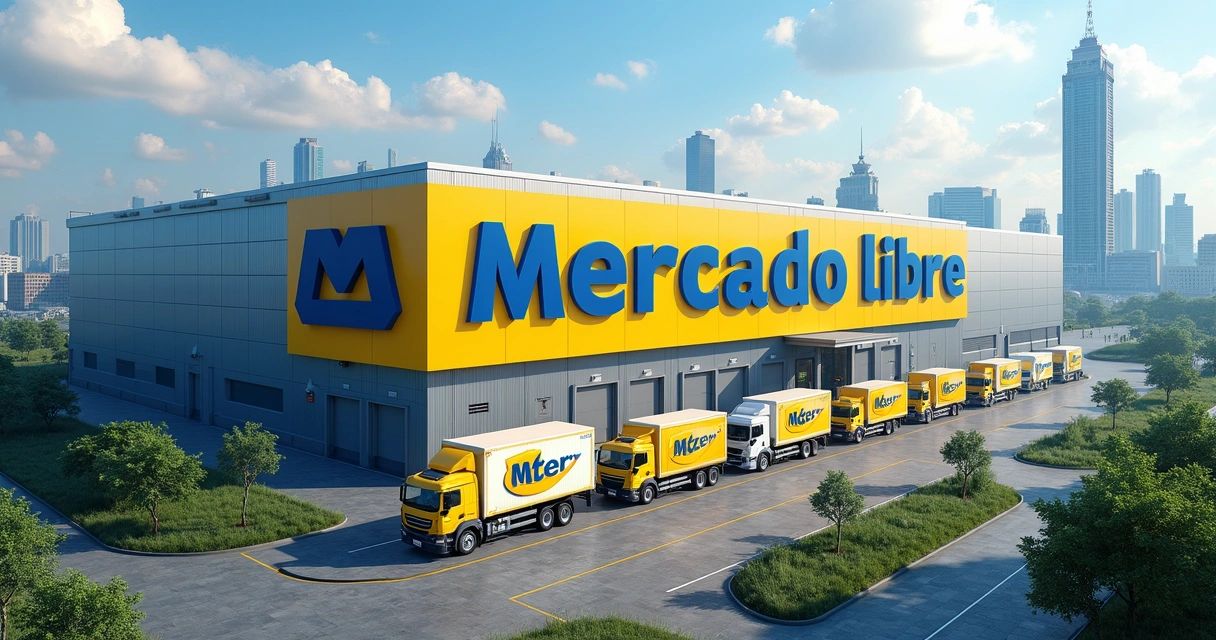 Centro de distribuição do Mercado Livre na China 