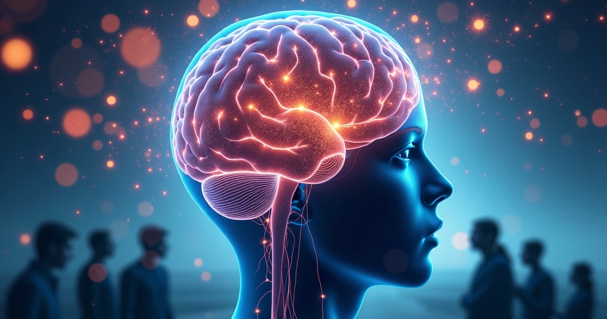 Cerebro y emociones interactuando con decisiones 
