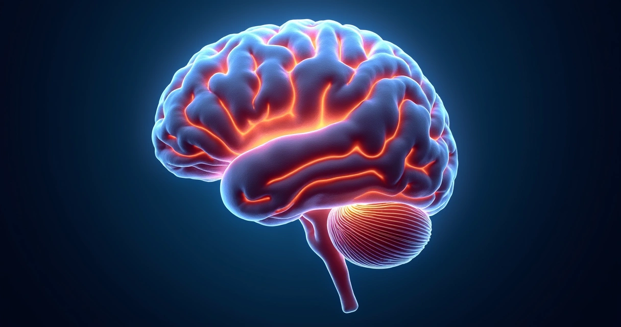 Representação de cérebro destacando região da memória 
