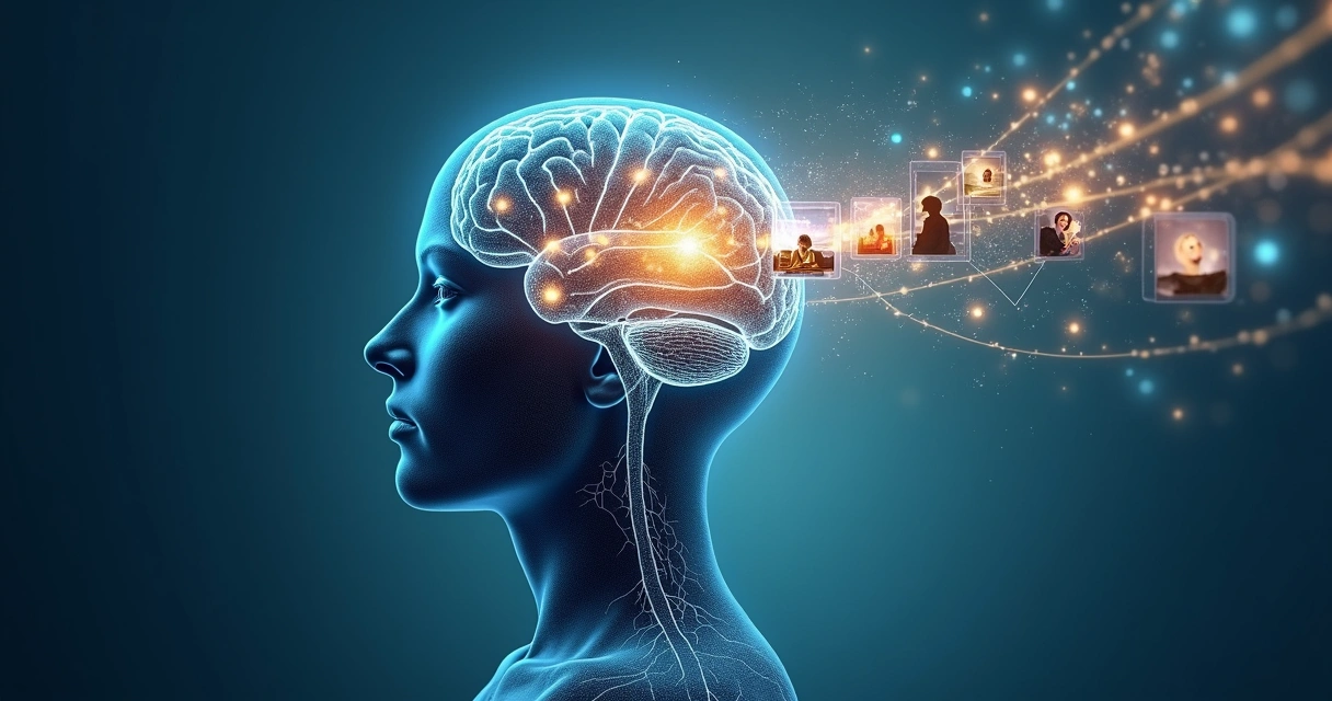 Cérebro humano em transformação ligado a pequenos hábitos diários 