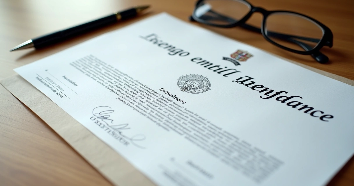 Certidão sobre o processo de inventário em uma mesa de escritório 