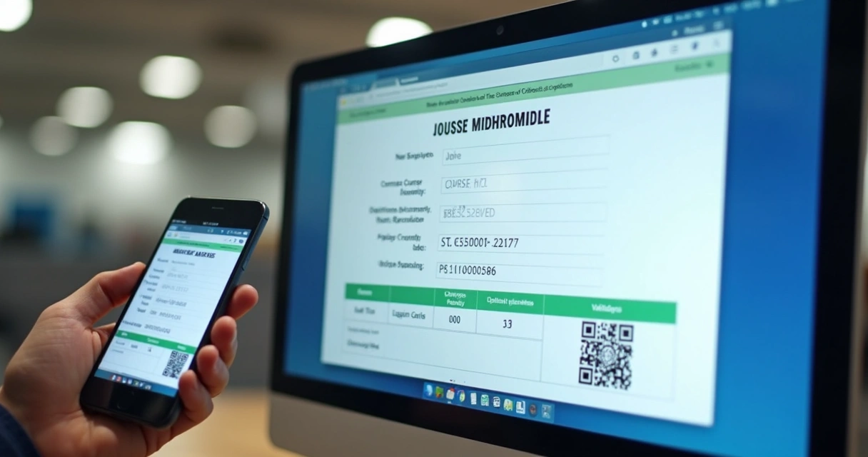Certificado digital de compliance com QR Code e informações de validade 