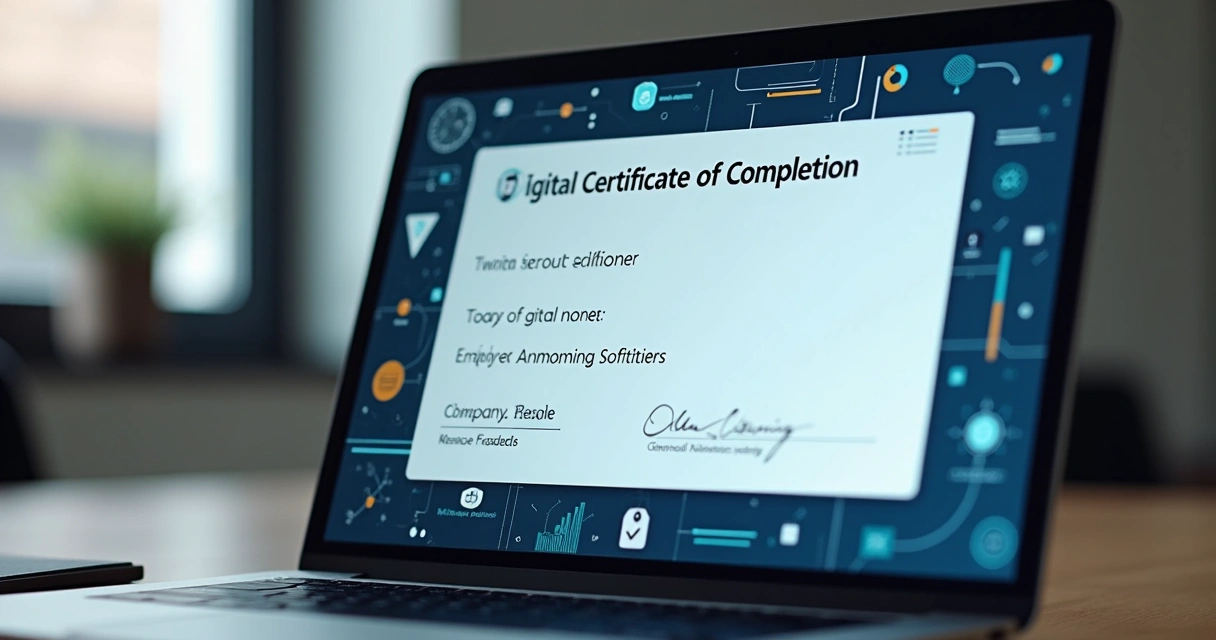 Certificado digital de conclusão de onboarding em plataforma EAD 