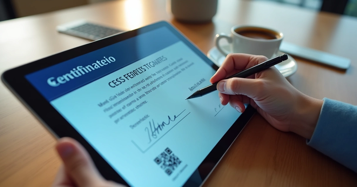 Assinatura digital em certificado eletrônico 