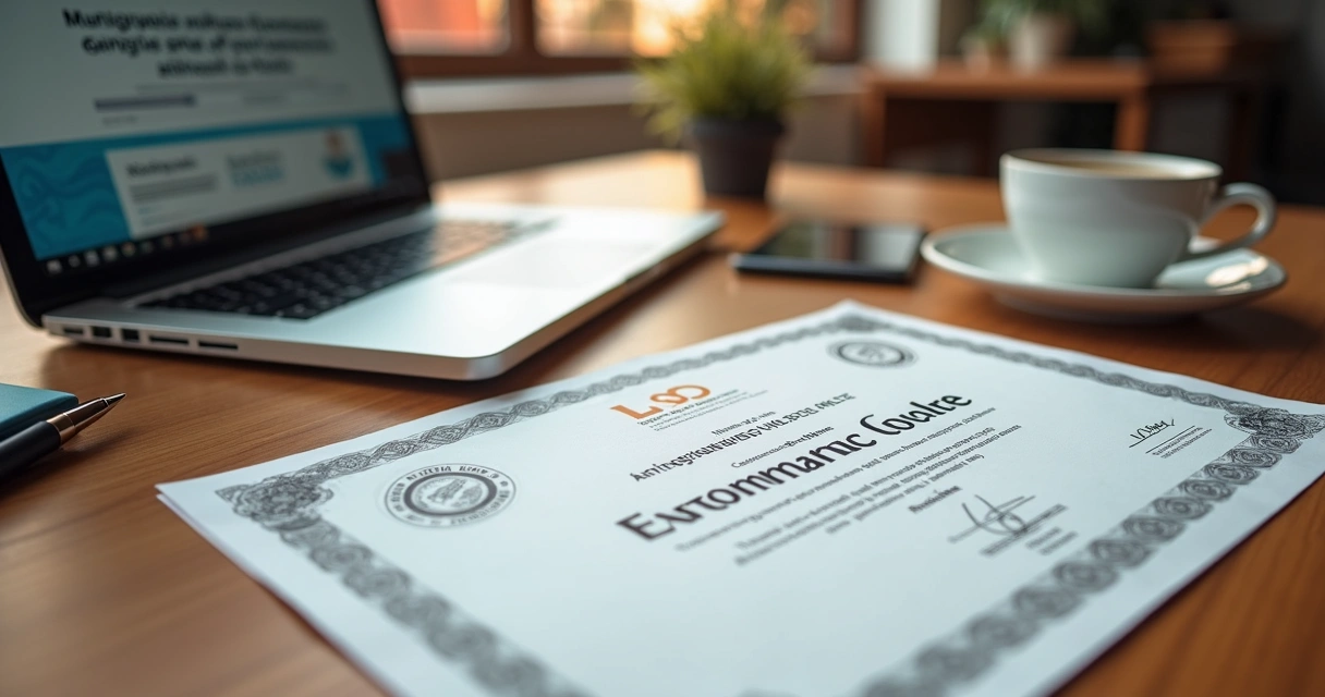 Certificado de pós-graduação com carimbo do MEC 