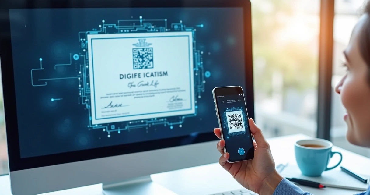 Certificado online com QR Code em plataforma LMS 