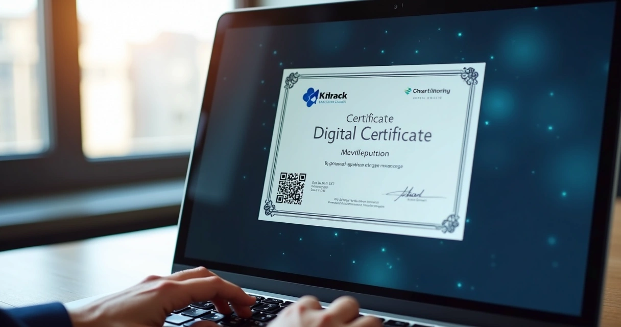 Certificado digital de curso emitido automaticamente 