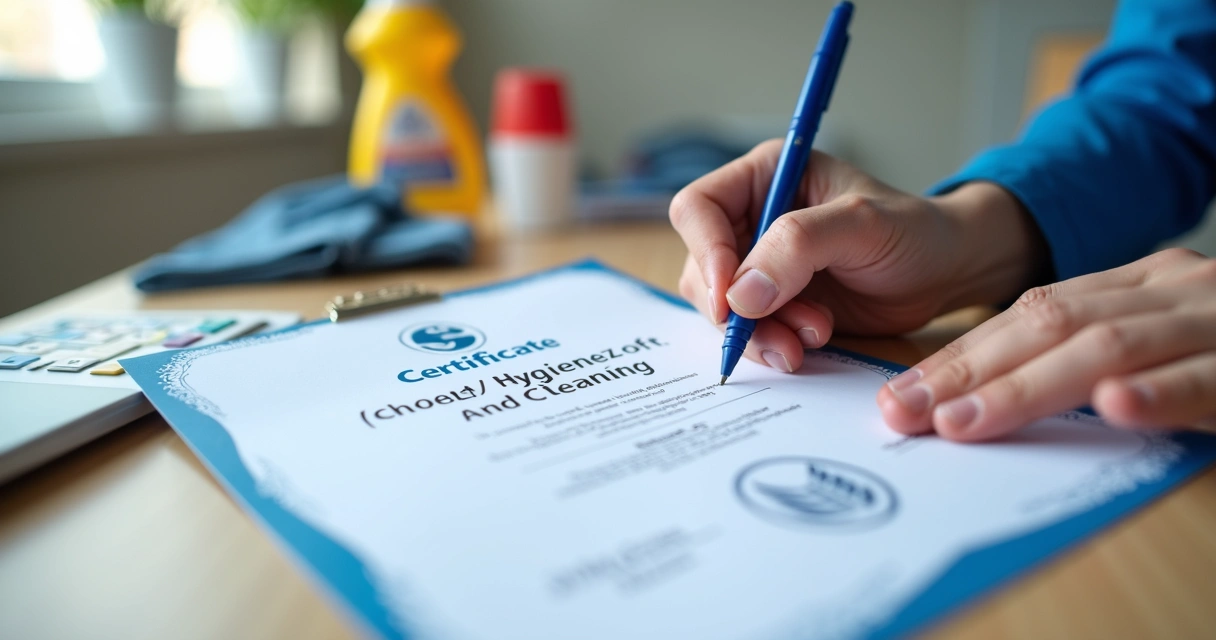 Certificado de qualificação profissional em higiene escolar 