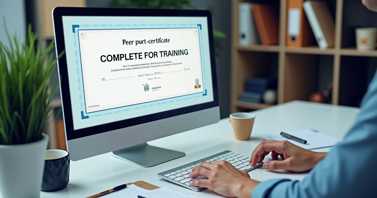 Certificado digital sendo exibido em notebook 