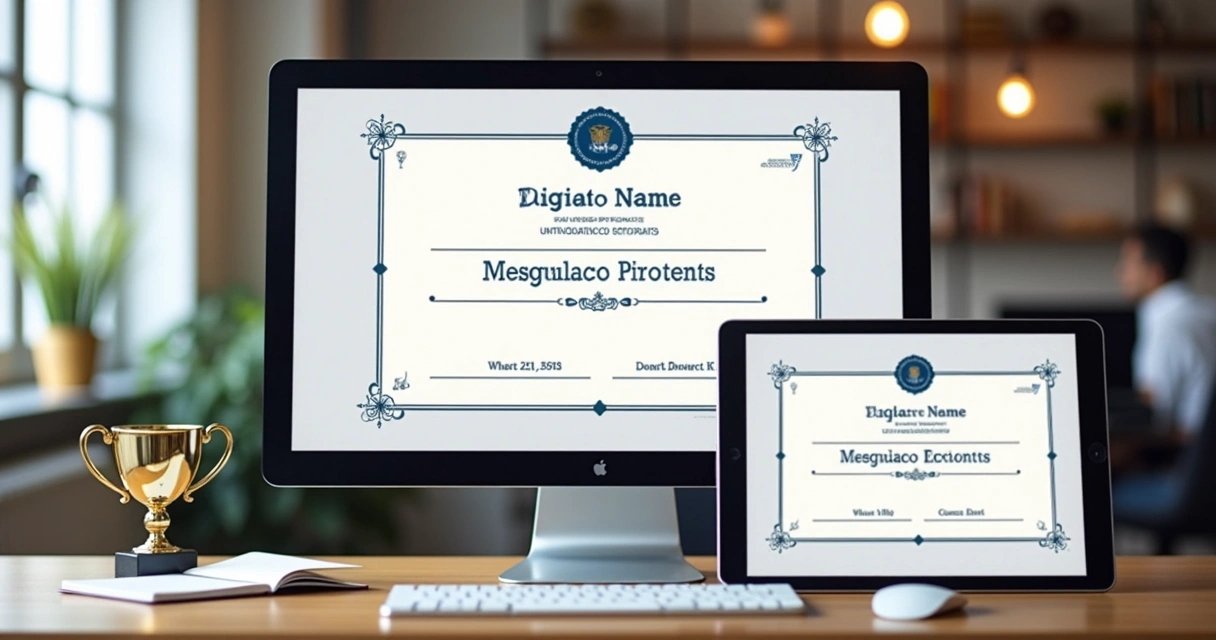 Certificados digitais sendo emitidos automaticamente em computador 