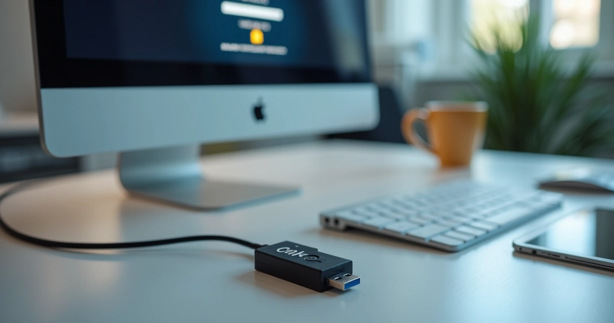 Computador com certificado digital conectado no escritório 