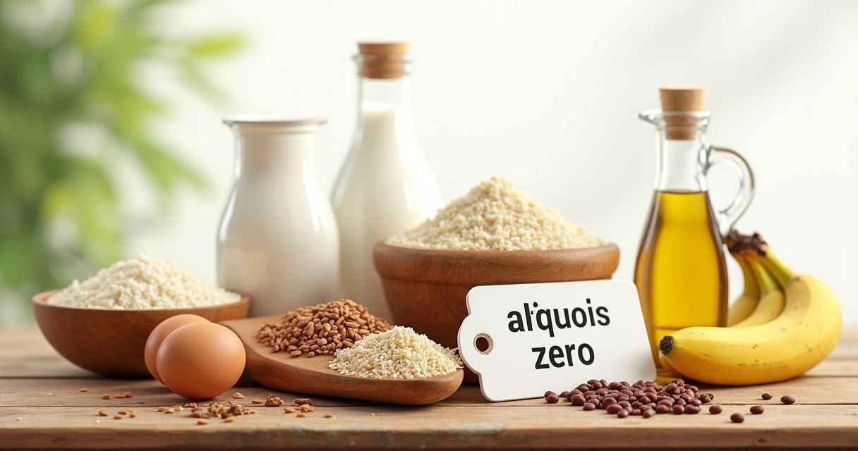 Produtos da cesta básica organizados com destaque para alimentos isentos de imposto. 