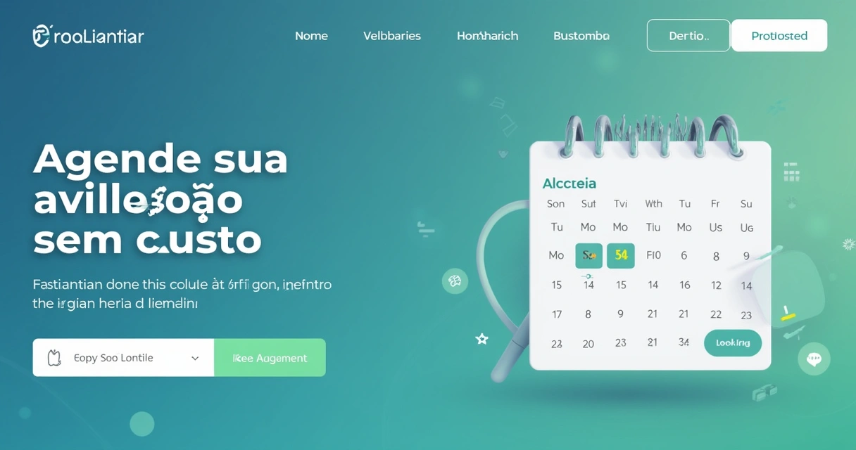 Botão digital de chamada para ação em plataforma de agendamento online