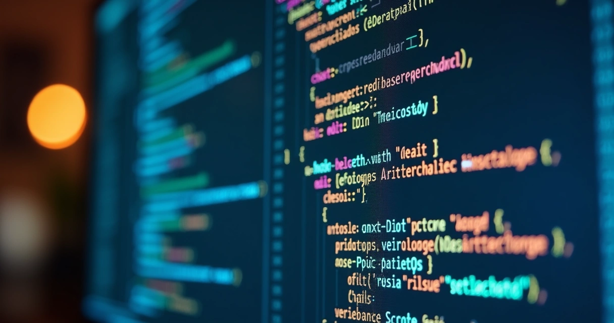 Interface de chat com IA escrevendo código para automação de processos. 