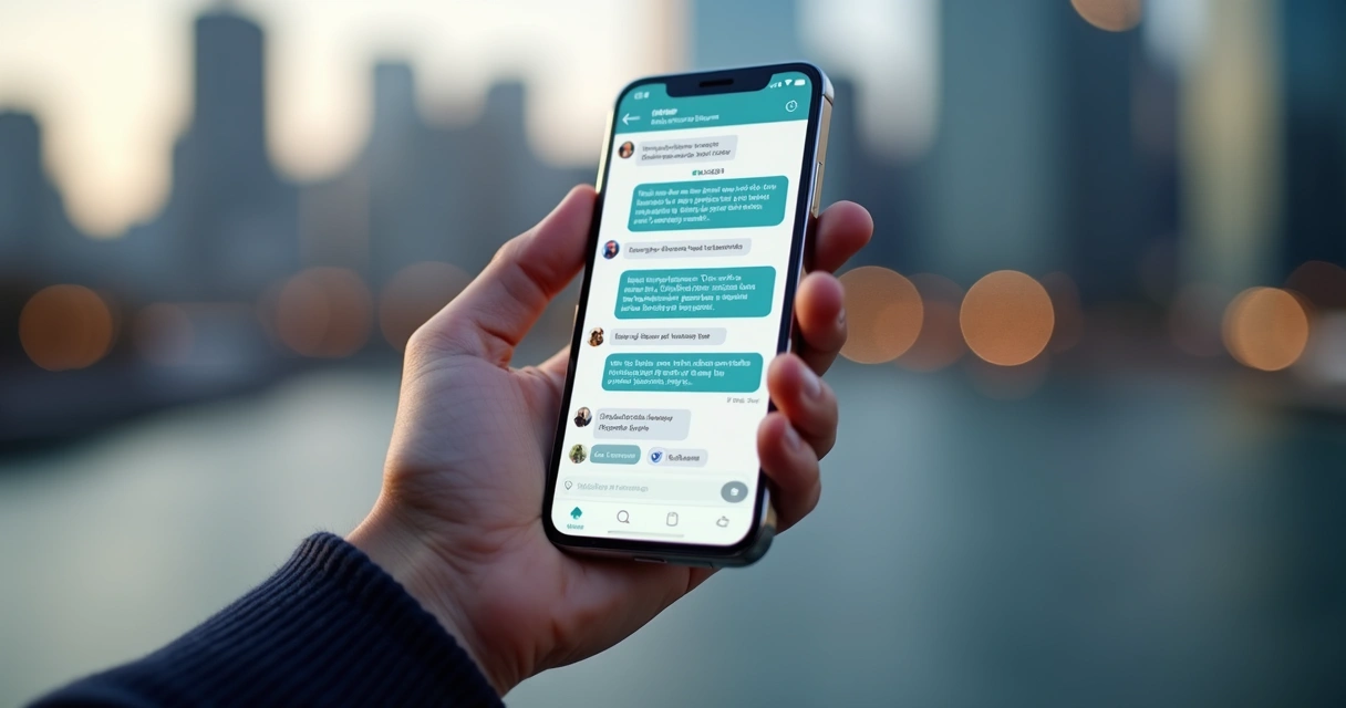 Chat inteligente de finanças na tela do celular