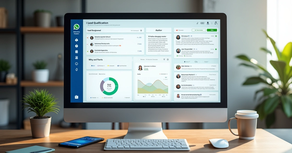 Dashboard with lead conversations across various digital channels