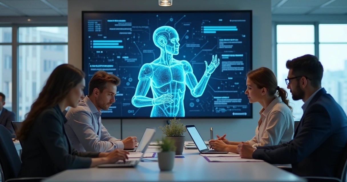 Chatbot atendendo dúvidas de equipe administrativa 