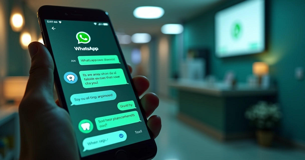 Chatbot de clínica odontológica marcando consulta pelo WhatsApp 