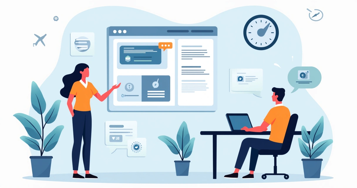 Chatbot auxiliando usuário em tela de SaaS 