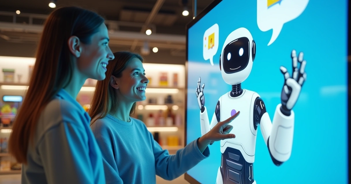 Chatbot virtual atendendo cliente em loja digital 