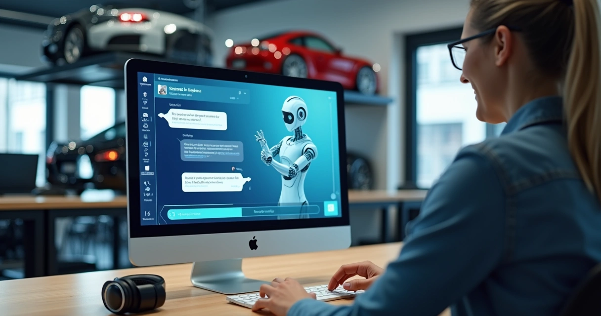 Interface de chatbot atendendo cliente em loja online 