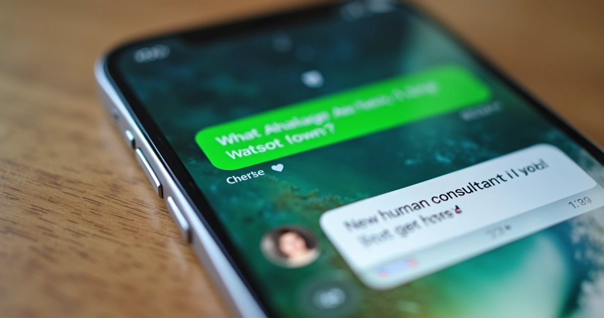 Chatbot no WhatsApp sendo transferido para atendente 