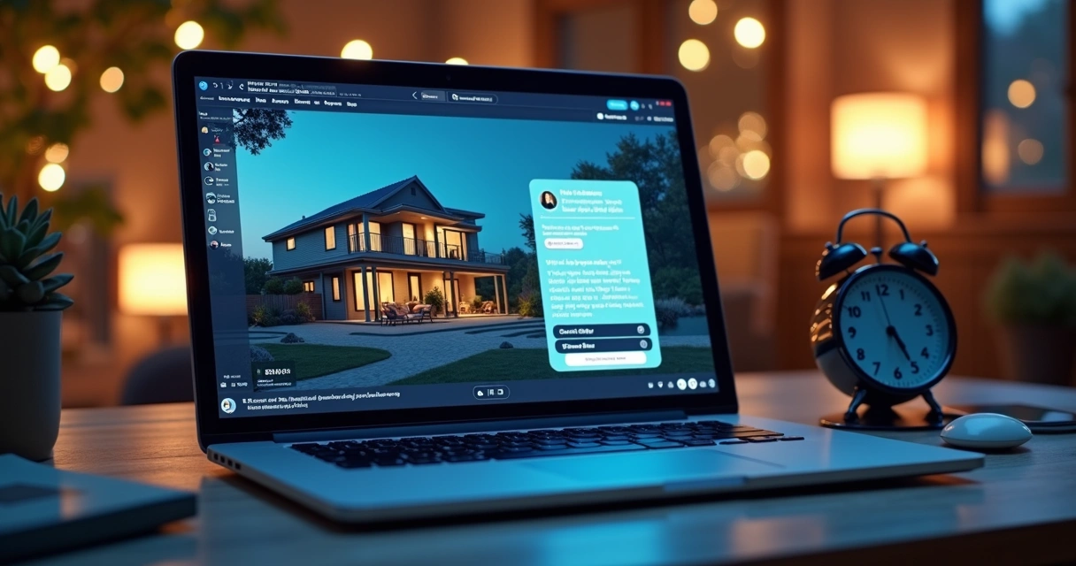 Chatbot respondendo cliente em site de imobiliária