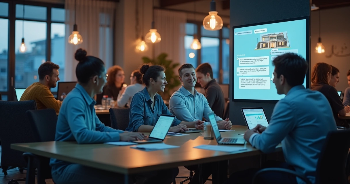 Chatbot atendendo cliente do mercado imobiliário 